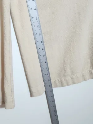 Anrabess Beige V-neck Wide Leg Jumpsuit Size Large thumbnail 9