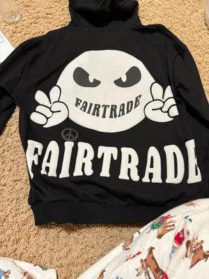 Fair Trade Hoodie Black thumbnail 2