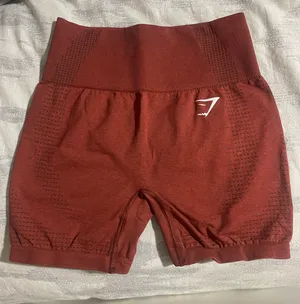 Gymshark Red Vital Seamless Shorts thumbnail 1