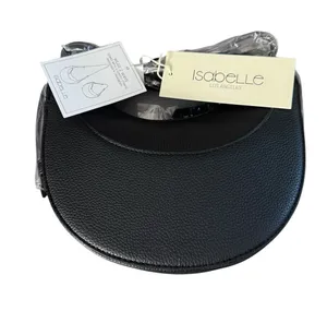 Isabelle Los Angeles Black Crescent Crossbody Bag thumbnail 1