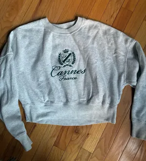 Boxy cropped Abercrombie Cannes sweatshirt thumbnail 1