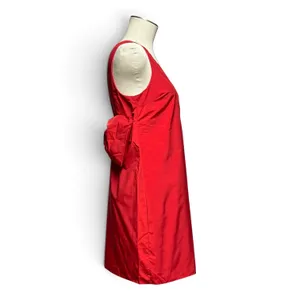 Hyacinth House Tuckernuck Bow Bella Mini Dress Sleeveless V-Neck Red Small thumbnail 6