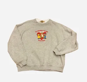 Grandkids Are Dear to My Heart Embroidered Sweatshirt Reindeer Christmas L thumbnail 4