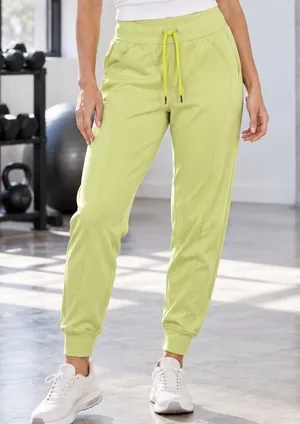 Lululemon 6 Scuba High Rise French Terry Jogger Garment Dye Highlight Neon Yello thumbnail 1