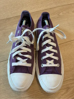 Converse Chuck Taylor Women’s Purple Lace Low Top Sneakers Size 9 thumbnail 4