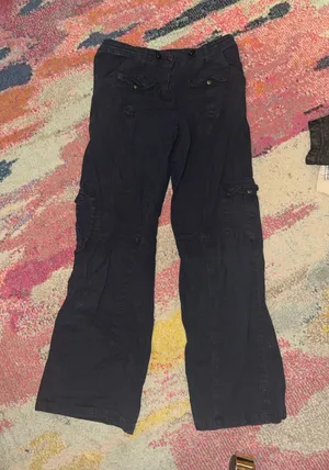 Brandy Melville Navy Cargo Pants thumbnail 1