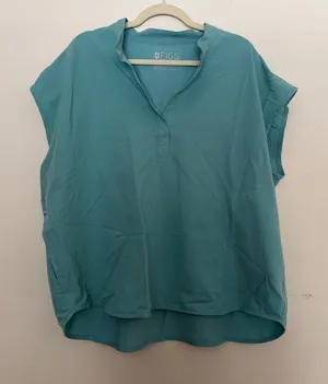 Figs Rafaela Oversized Scrub Top Blue Size XXL Cap‎ Sleeve Women's thumbnail 1