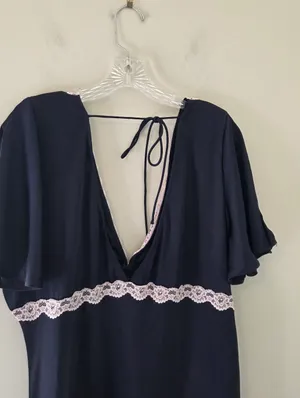Princess Polly Jaron Mini Dress Navy Curve NWT thumbnail 6