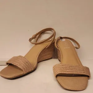 Joie Lila Wedge Leather Sandals Women’s Tan Size 8.5 thumbnail 3