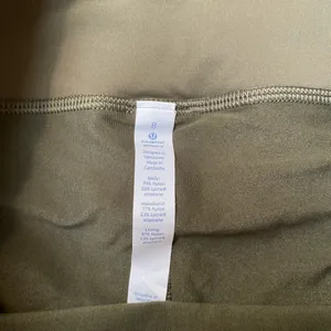 lululemon athletica olive green shorts 8 thumbnail 4