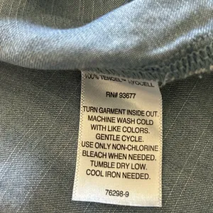 Liz Claiborne Light Blue Jeans V-Neck Sleeveless Blouse Sz XL thumbnail 3