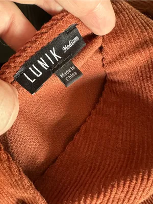 Dry Goods Rust Corduroy Button-Up Mini Dress thumbnail 3