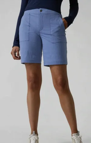 Athleta Trekkie Bermuda 2.0 Shorts Blue Size 14 thumbnail 1