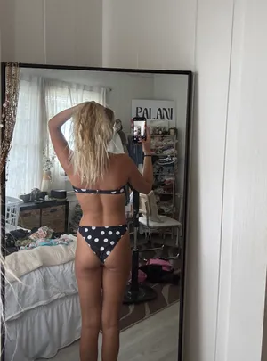 Black And White Polka Dot Halter Size XS thumbnail 6
