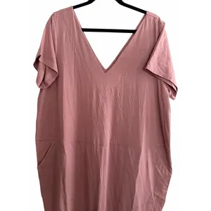 Universal Standard Pima Cotton Modal V-Neck Jumpsuit Pink Size Small‎ (14-16) thumbnail 3
