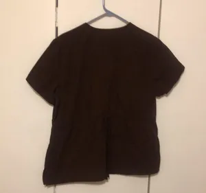 SB Scrubs Women’s Large Scrub Top Brown Color thumbnail 6