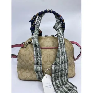 coach customized tan and multicolor cross body bag thumbnail 2
