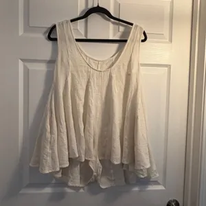 Free People romper ivory M Boho Flowy Gauze Summer Beach Casual thumbnail 5