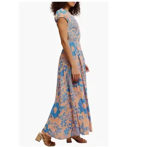 Free People Ultraviolet Maxi Dress, Size Small, Pale‎ Pink/Blue NWT thumbnail 5