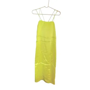 Zara Satin lime green dress Xs thumbnail 3