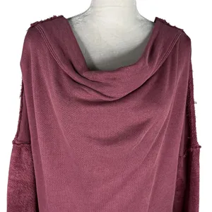 Free People Otto Slouchy Sweatshirt Tunic Oversized Jasper Rose M thumbnail 10