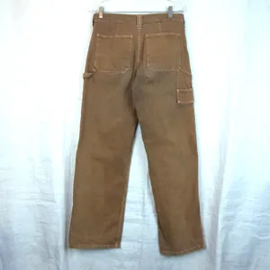 GAP Carpenter Jeans Womens 29x29 Brown High Rise Straight Wide Leg Utility thumbnail 2
