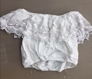 ASOS Parisian off shoulder crochet trim top S/M thumbnail 6