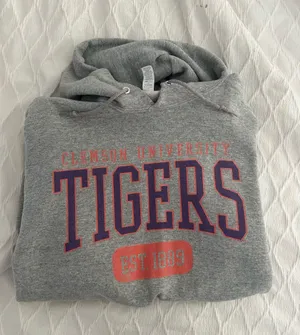 Clemson Sweatshirt Gray Size M thumbnail 2