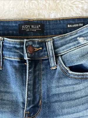 Judy Blue Relaxed Fit Jeans Medium Wash Stretch Denim Women’s sz 5/27 ^ thumbnail 2