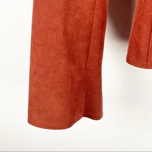 NEIMAN MARCUS Suede Copper Single Button Pocket Lined Blazer Small Western Boho thumbnail 10