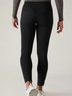 Athleta Delancey Moto Black Tight Legging Pant W-800 Sz S thumbnail 4