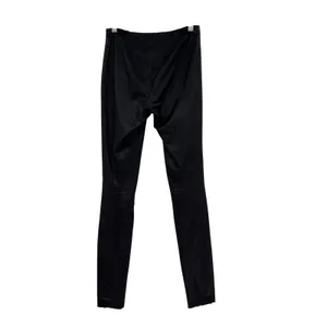 Alice + Olivia x Scoop Zip‎ Front Leggings Pants Low Rise Coated Shiny Black 0 thumbnail 7
