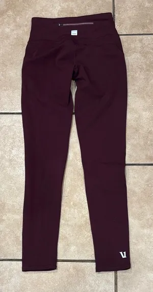 Vuori Burgundy High Rise Back Pocket Legging thumbnail 1