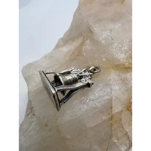 Vintage Beau Sterling Silver Liberty Bell Charm Pendant Philadelphia Souvenir thumbnail 2