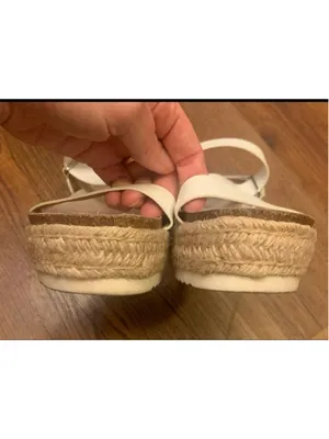 DV Dolce Vida Iman Platform Sandals 8.5 Cream thumbnail 8