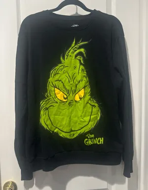 Grinch Crewneck Black Size L thumbnail 1