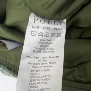 Oh Polly Devore Burnout Velvet Botanical Flare Pants Olive Green Boho Size 2 thumbnail 8