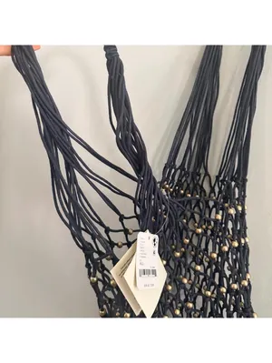 Free People Wishing Well Beaded Net Tote thumbnail 5