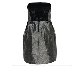 Alice + Olivia strapless gold Mini Dress thumbnail 2