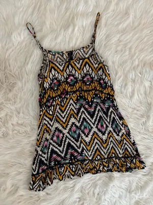 En Crême Tribal Pattern Mini Dress thumbnail 3
