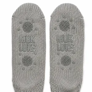 Muk Luks Gray Slipper Socks (Size 7 thumbnail 2