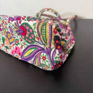 Vera Bradley Viva La Vera Print Bag Eloise Kiss Clasp Metal Closure Quilted thumbnail 11
