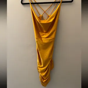 Windsor gold strapped dress thumbnail 6