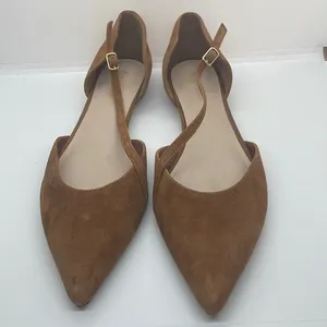 Farylrobin Camel Ballet Flats Crossover Strap 9.5 Brown thumbnail 2