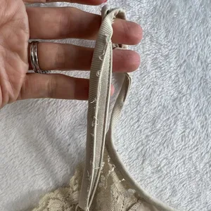 Cato Y2K Vintage Sz M Beige Cami Tank Top Lace Neck Bottom Trim Boho‎ Whimsy Coquette thumbnail 12