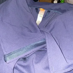 ✨Lucy Asymmetrical Zip Button Closure Yoga Jacket✨ Blue Size XS thumbnail 10