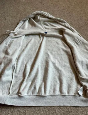 Old Navy White Zip-Up Hoodie thumbnail 5