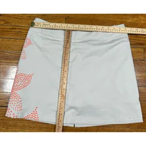 Adidas Golf Climacool Tan‎ w Orange Dot Flower Skirt Skort Ladies sz 6 thumbnail 2