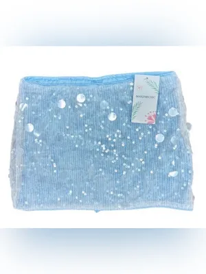 NWT MakeMeChic Sparkly Sequin Low Rise Micro Mini Skirt Y2K Rave Large thumbnail 7