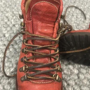 Frye Archie Hiking Red Leather Boots Women Size 7B thumbnail 8